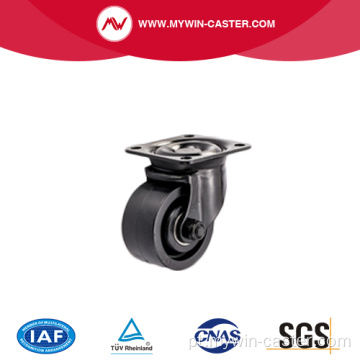 Venda superior de 3 polegadas Roda de baixa gravidade Casters de nylon preto